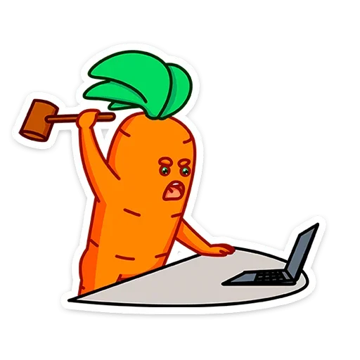 Telegram Sticker «Морквоша » 😡