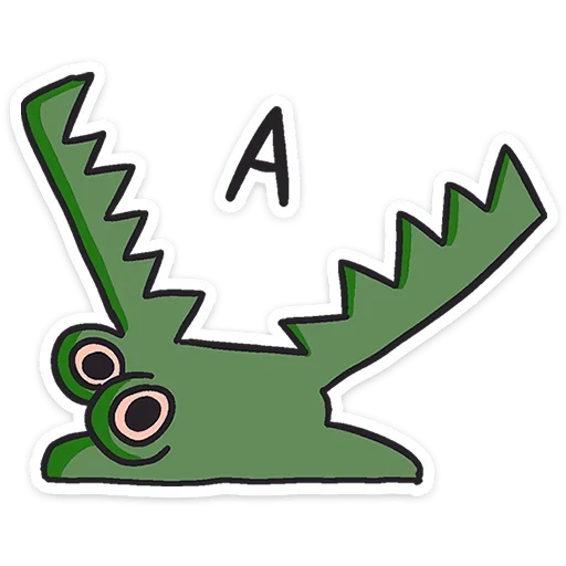 Telegram Sticker «Кроко» 😱