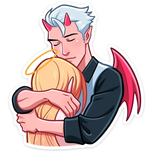 Демон и Ангелица emoji 🤗