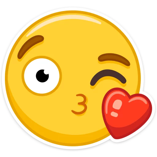 Telegram stiker «Emoji » 😘