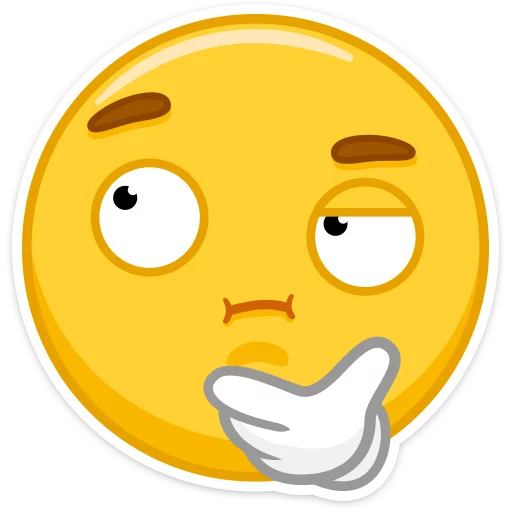 Стікер Telegram «Emoji » 🤔