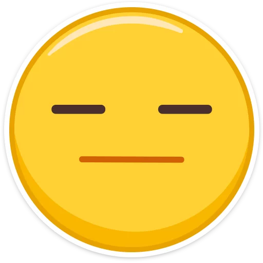 Емодзі Emoji  😑