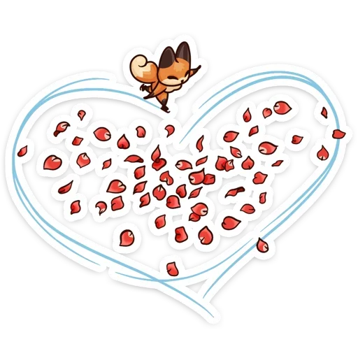 Telegram stiker «Когда просто любишь » ❤️