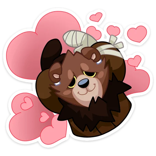 Telegram Sticker «Медвежутка» ❤️