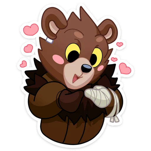 Telegram stiker «Медвежутка» 😍