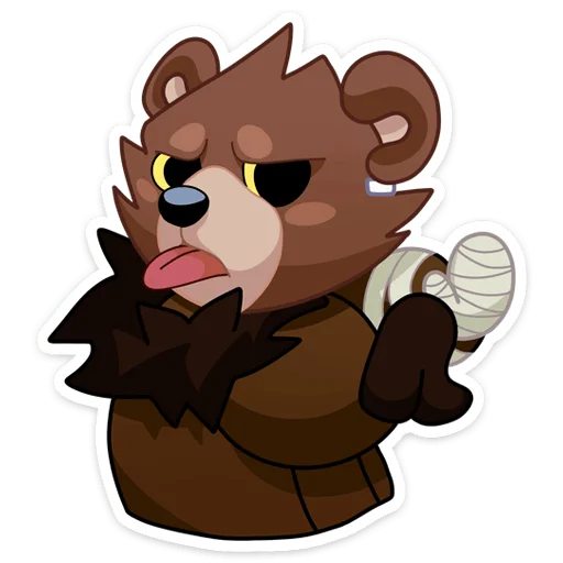 Стикер Telegram «Медвежутка» 🤪