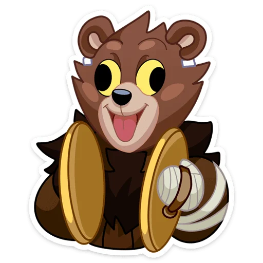 Telegram stiker «Медвежутка» 🤪