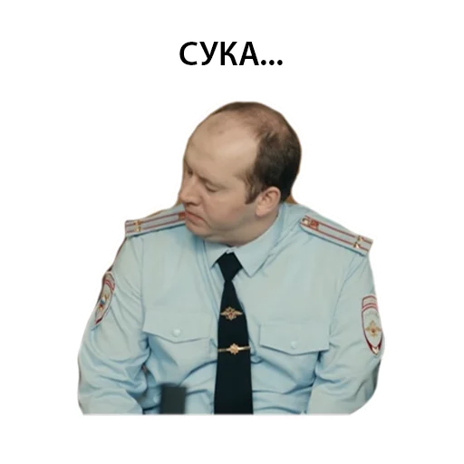 Telegram Sticker «Полицейский с рублёвки. Володя» 
