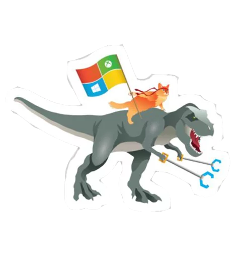 Windows Insider: NinjaCat sticker 🦖