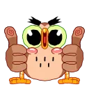 Wally the Owl emoji 👍