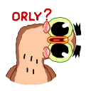 Wally the Owl emoji 😮