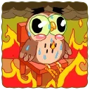 Wally the Owl emoji 😶