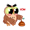 Wally the Owl emoji 💩