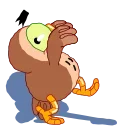 Wally the Owl emoji 😶