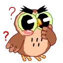 Wally the Owl emoji 🤔
