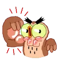Wally the Owl emoji 💪