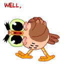 Wally the Owl emoji 😒