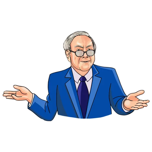 Telegram Sticker «Warren Buffett» 🤷‍♂️