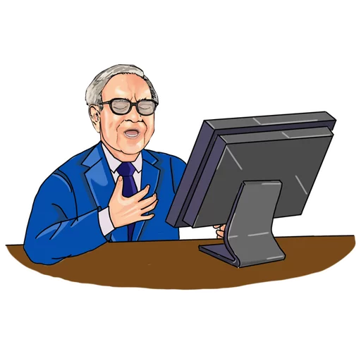 Telegram Sticker «Warren Buffett» 💔