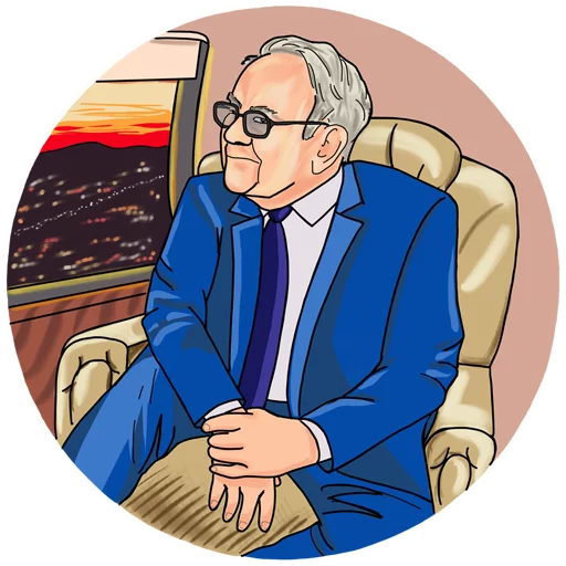 Telegram Sticker «Warren Buffett» ✈️