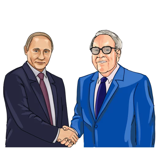 Telegram Sticker «Warren Buffett» 🤝