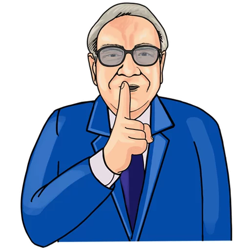 Telegram Sticker «Warren Buffett» 😶