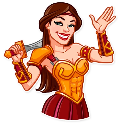 Warrior Queen emoji 👋