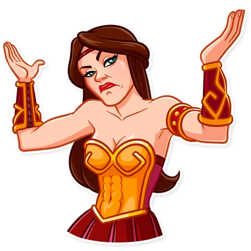 Warrior Queen emoji 🤷‍♀️