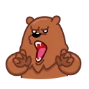 Three Bears emoji 😡