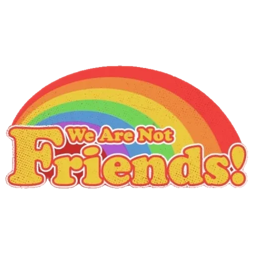 We are not friends emoji 😕