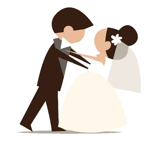 Стикер Telegram «Wedding Time» 🥳