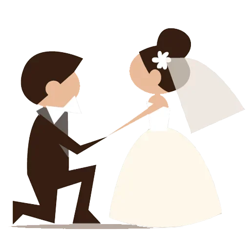 Telegram Sticker «Wedding Time» 😘