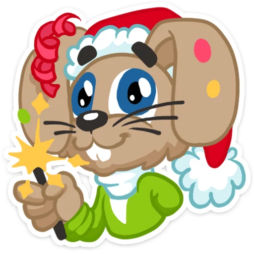 Telegram stiker «Well, happy New Year!» 🎇