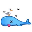Стикер Ton Whales Animated 😵