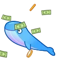 Ton Whales Animated sticker 💰