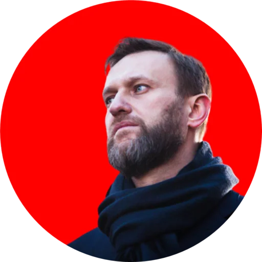 Telegram Sticker «Где Навальный?» 🧔