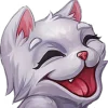 Telegram emoji White Cat