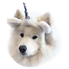 Емодзі White Dog Emoji 🦄