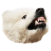 Емодзі White Dog Emoji 😬