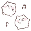 [White] Motchiri HAMU emoji 🐹