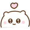 [White] Motchiri HAMU emoji ❤️