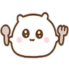 Telegram emoji «[White] Motchiri HAMU» 🍴