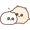 Telegram emoji «[White] Motchiri HAMU» ❤️