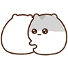 Telegram emojisi «[White] Motchiri HAMU» ❤️