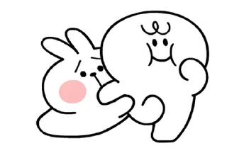White Rabbit stiker 😔