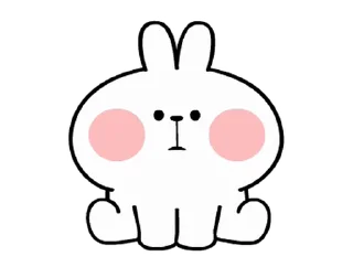 White Rabbit emoji 😠