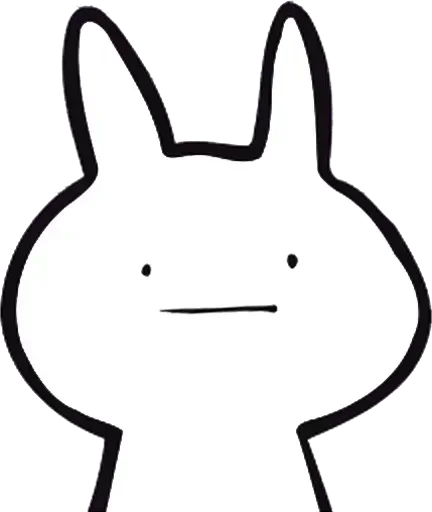 White Rabbit emoji 😟