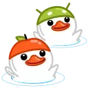 White Duck emoji 👯‍♀️