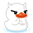 White Duck sticker 😈