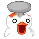 White Duck emoji 🤯